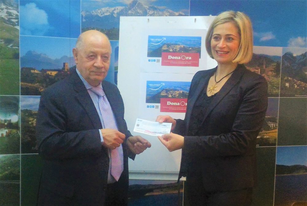 Civitella, la Tempor dona 10mila euro al Comune con l’iniziativa “Dona un’ora”