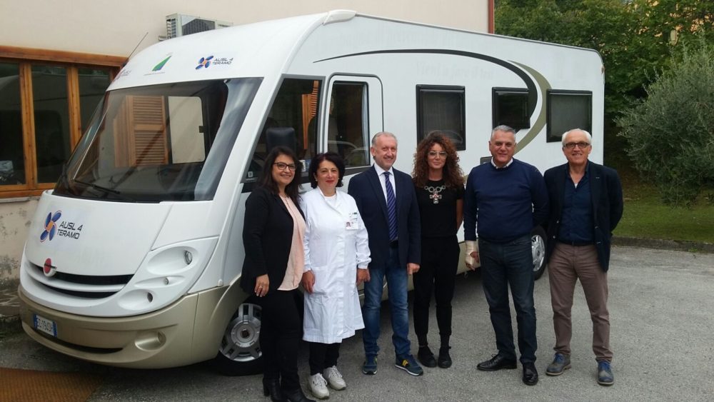 Tossicia, un camper della Asl per i prelievi del sangue nelle aree interne